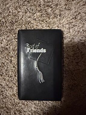 Best of Friends Black Faux Leather Memory Book